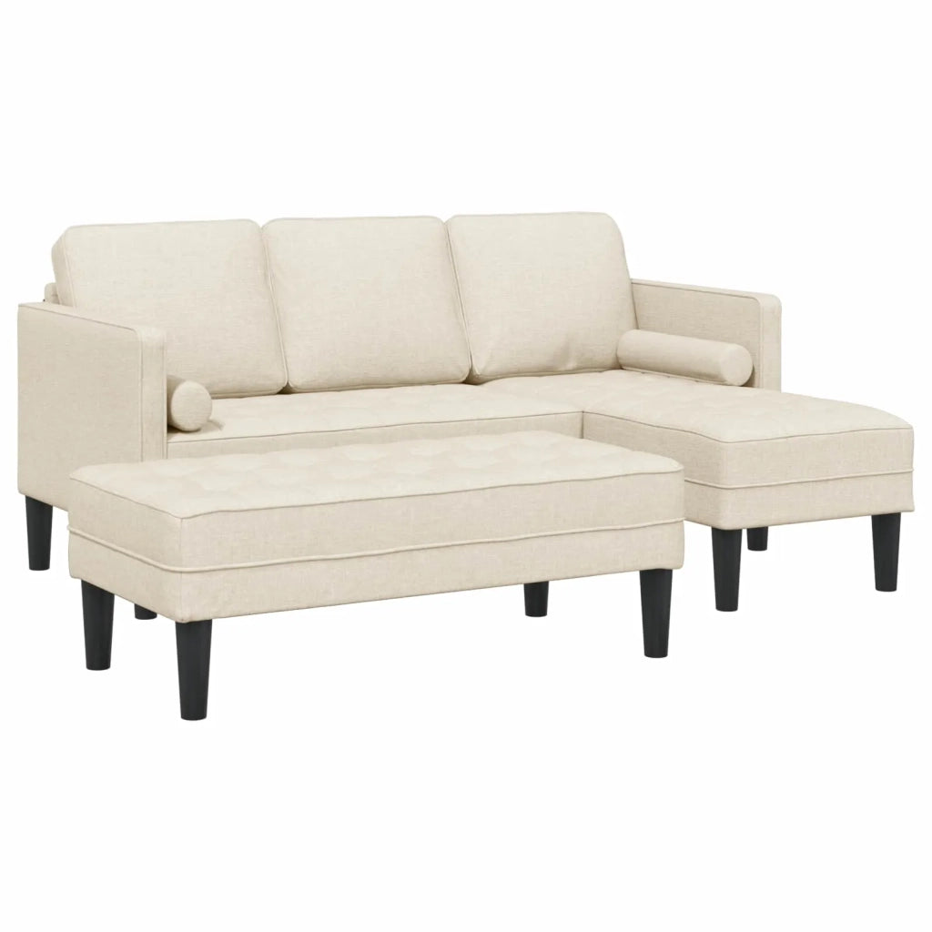 Set di divani con cuscino 2 pcs Tela Poliestere 3329263