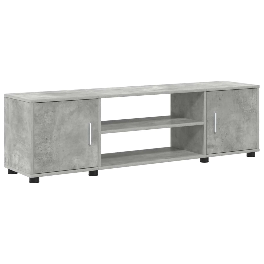 Set mobile TV 4 pcs Grigio cemento Legno multistrato 3397899