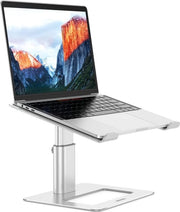 Supporto per laptop ergonomico regolabile in alluminio per laptop da 10 a 156 pollici - Supporto per laptop in metallo argento