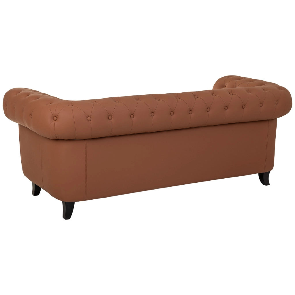 Divano in mousse color moka 199x82x76h cm