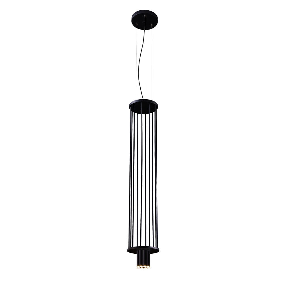 Lampada a sospensione moderna nera IHI 8xG9 2,5W Dohar