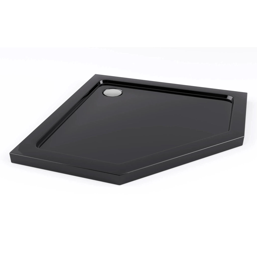Cabina Doccia Diamond Black Mat 80x80 con piatto doccia Diamond