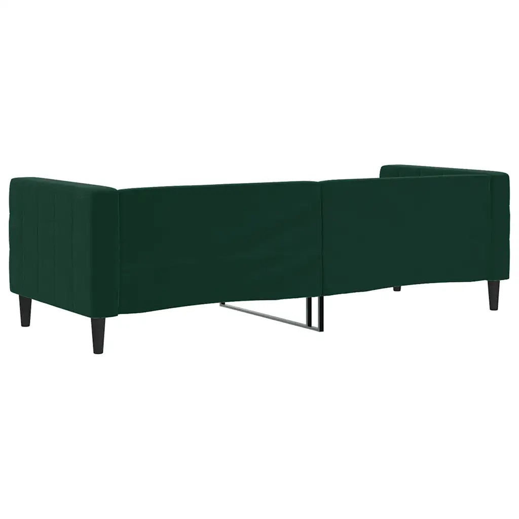 Letto singolo | Letto per adulti | Letto da Giorno Verde Scuro 80x200 cm in Velluto