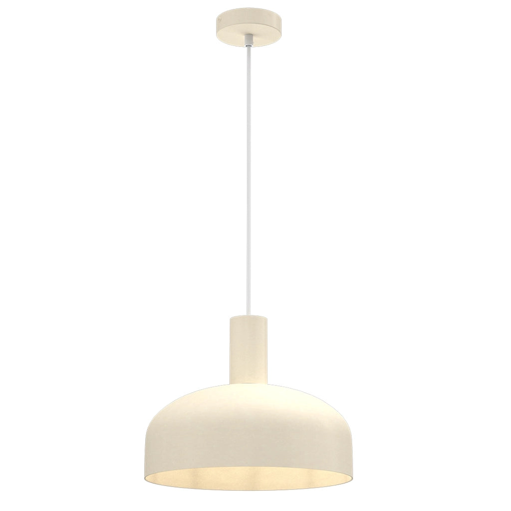 Lampada a sospensione Visby crema Ø30cm E27 Milagro
