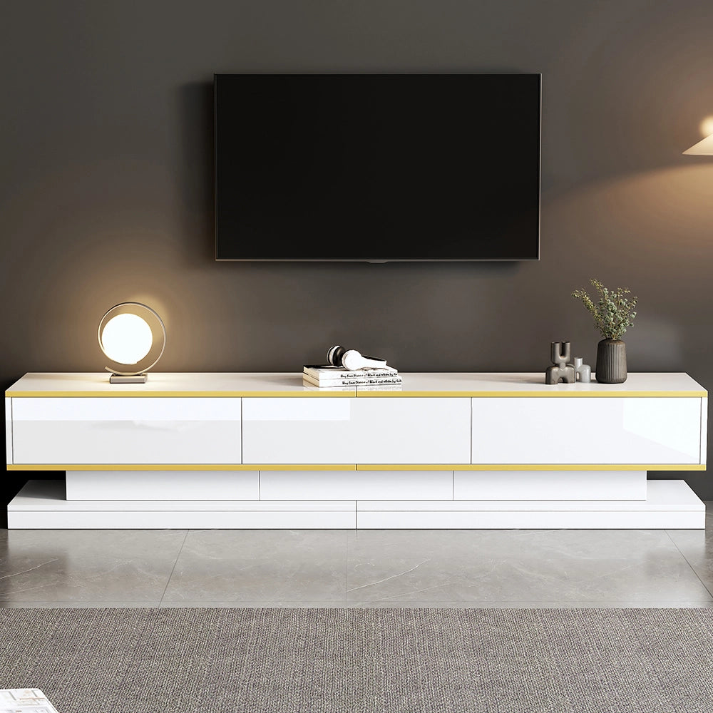 Mobile TV - Xylo - 200x40x40 cm 3 cassetti oro