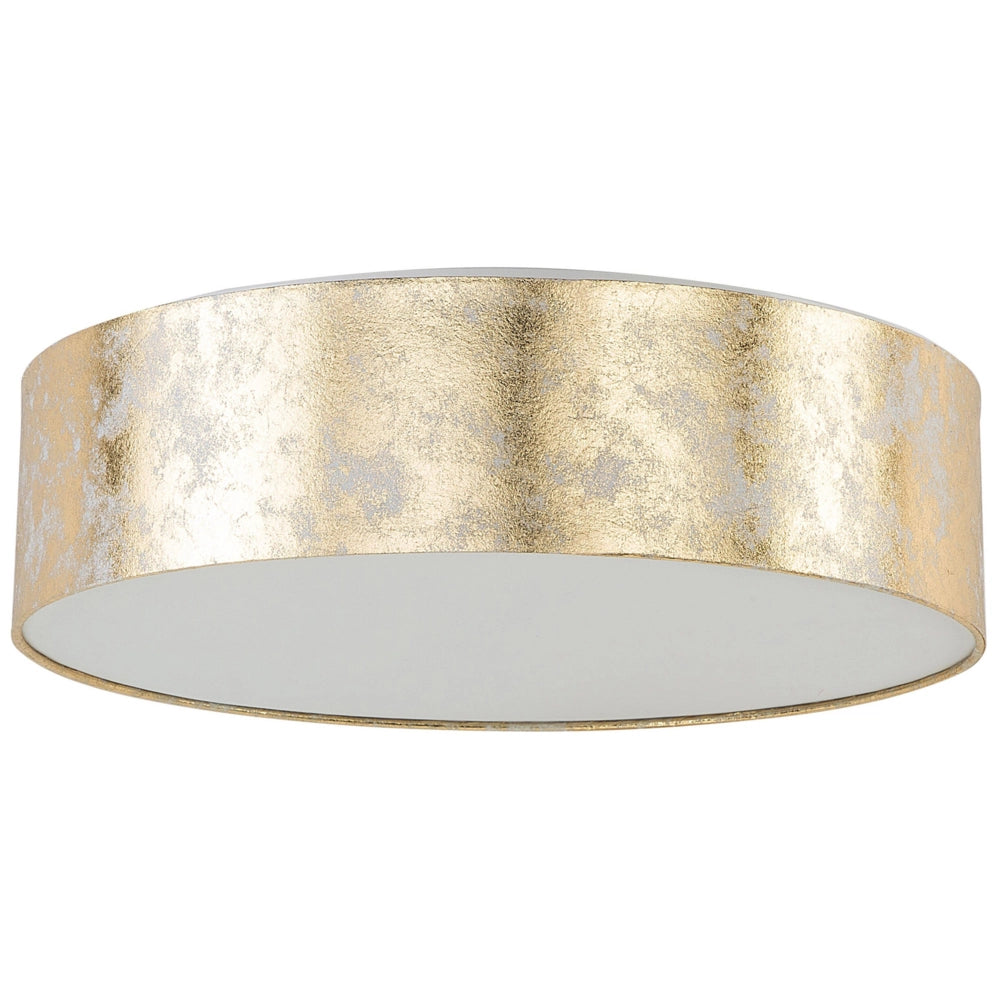 Lampada paralume in policotone dorato ø 45 cm Boho con stile moderno
