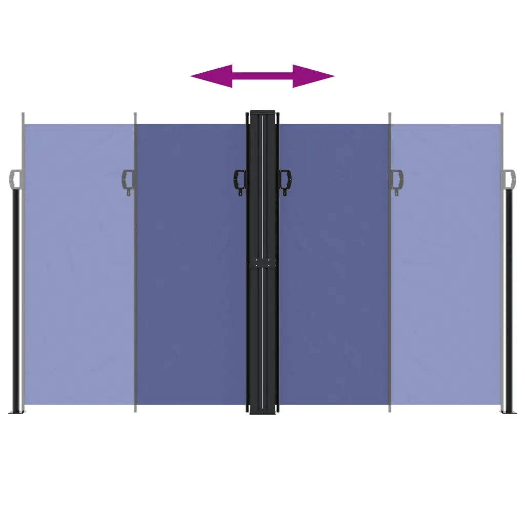 Tenda da Sole Laterale Retrattile Blu 200x1200 cm 4004851