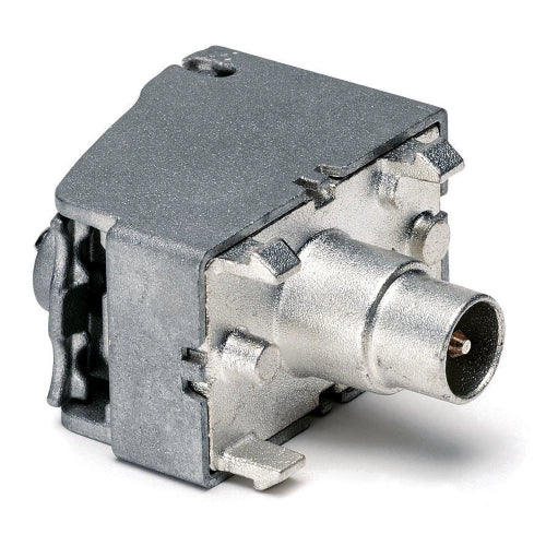 SPI00 PRESA FRUTTO TERMINALE; 1 USCITA CON CONNETTORE IEC MASCHIO IN BANDA TV E SATELLITE (5-2400MHZ)