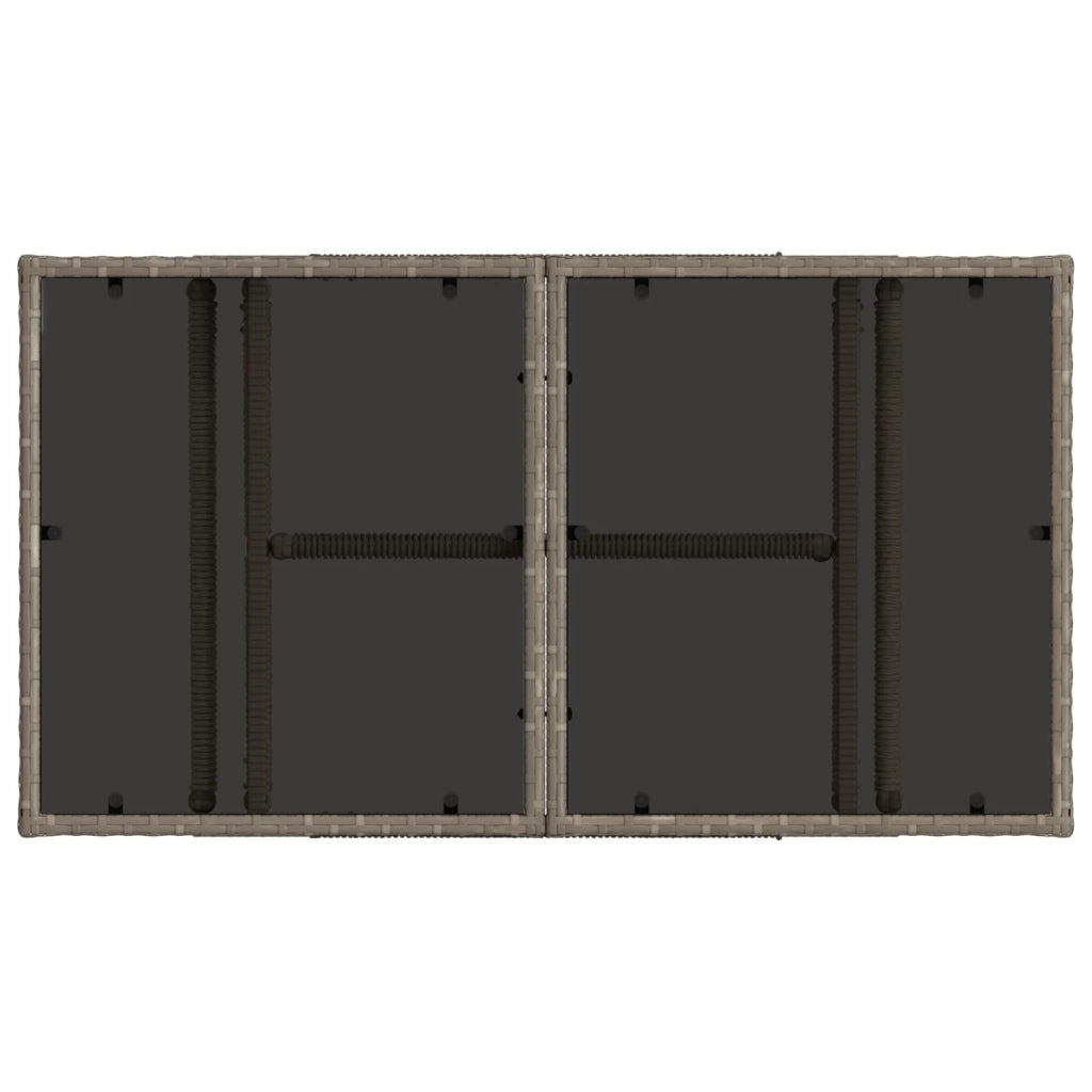 Set Divano da Giardino 11 pz Grigio polyrattan 3436577