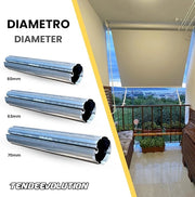 Rullo Avvolgitore Ferro Zincato Ø60 | Tenda da Sole | Lunghezza 4m | Universale & Resistente