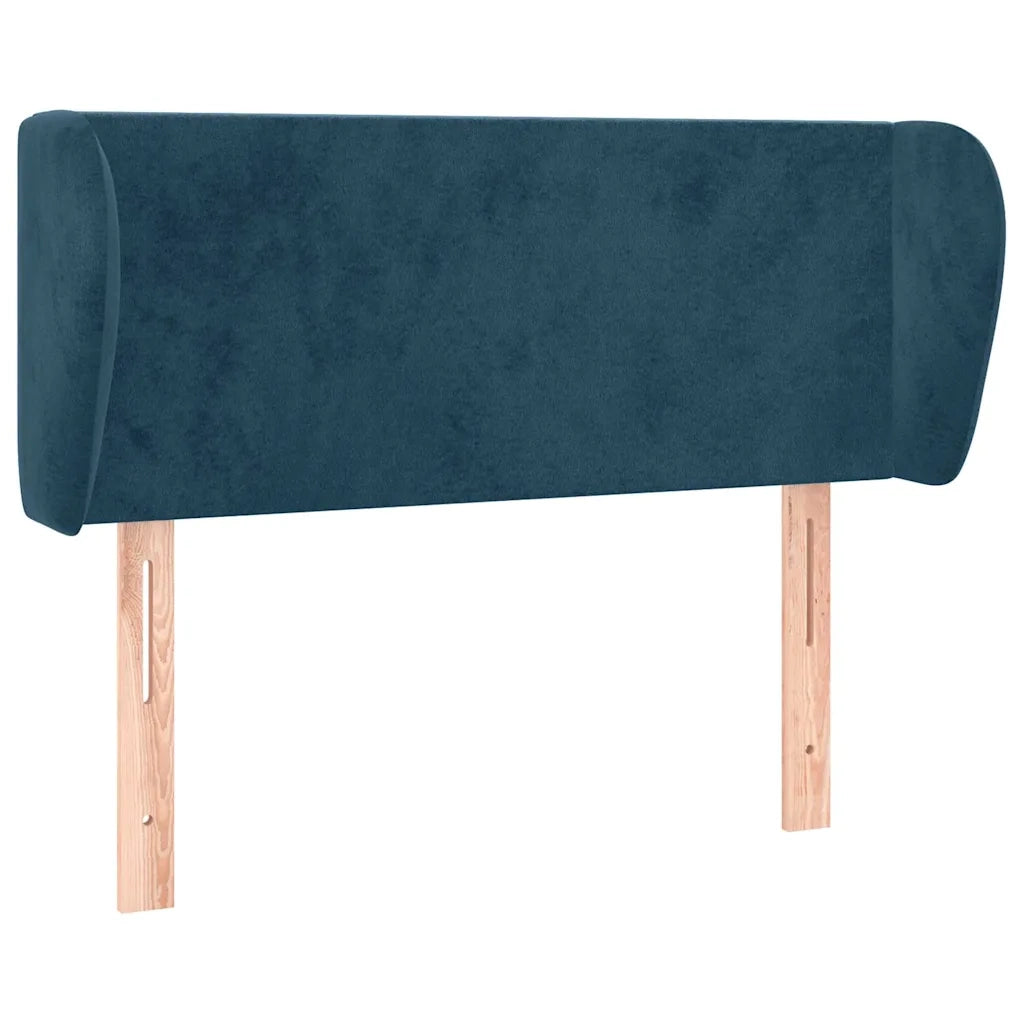 Testiera ad Orecchio Blu Scuro 103x23x78/88 cm in Velluto 3116910