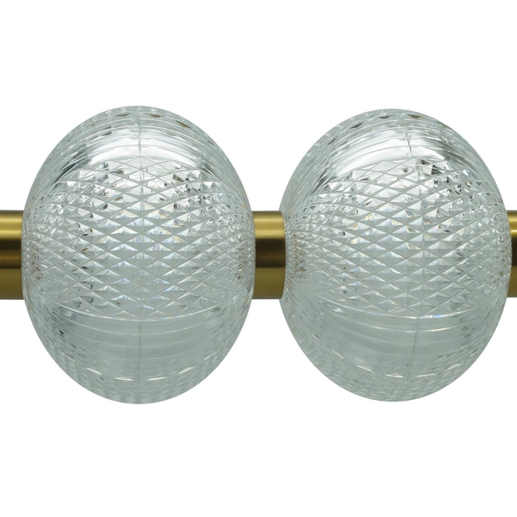 Lampada a sospensione LED Amerilla 4 luci oro IdeaLED