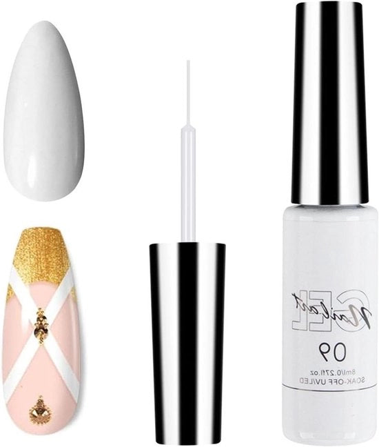 Polishio a Ghiaccio Bianco per Disegno Artigianale delle Unghie Francesi con Shellac UV - Colore a Ghiaccio Fineliner per Donne Casa 

Modello: 
Dimensioni del contenitore: 
Capacità del contenitore: 
Tipo di prodotto: 
Colore: 
Ingredienti: 
Precauzioni: