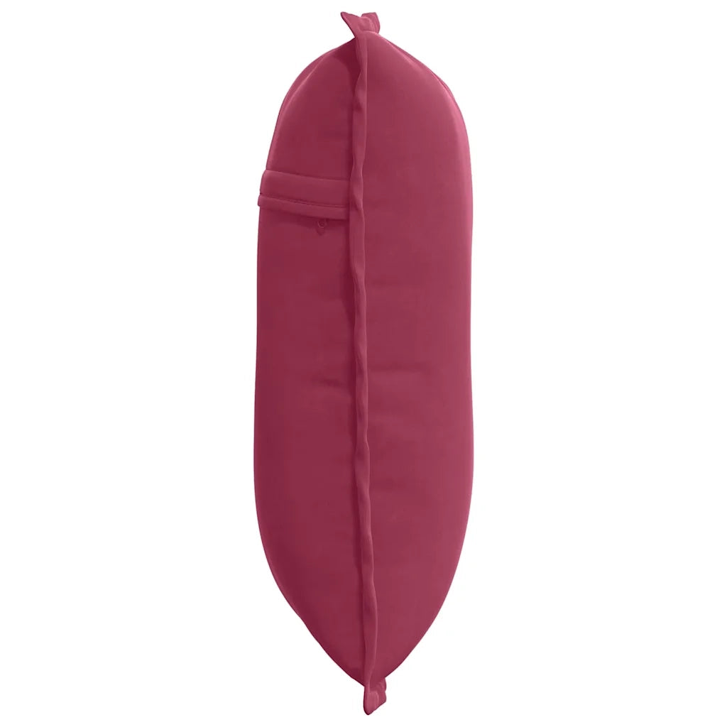 Cuscino per Schiena | Cuscino dorsale Rosso Vino 50 x 45 cm Tessuto in Cords