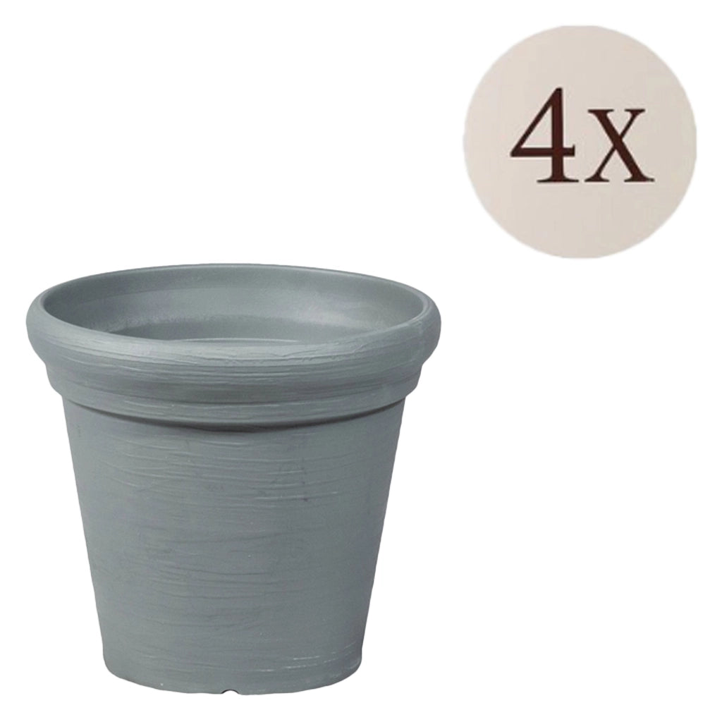 Townley, Vaso\ set 4 Vasi Made in Italy, Grigio