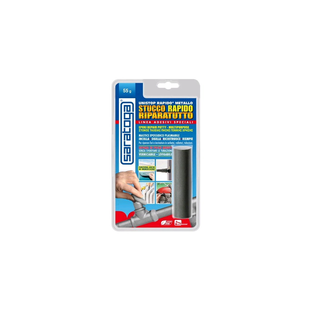 Unistop 55gr riparatutto stucco mastice epossidico universale