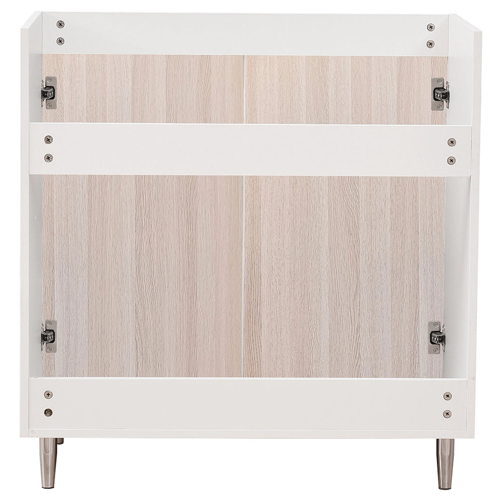 Mobile Sottolavello Cucina Componibile Mobiletto Legno Colore olmo con 2 Ante