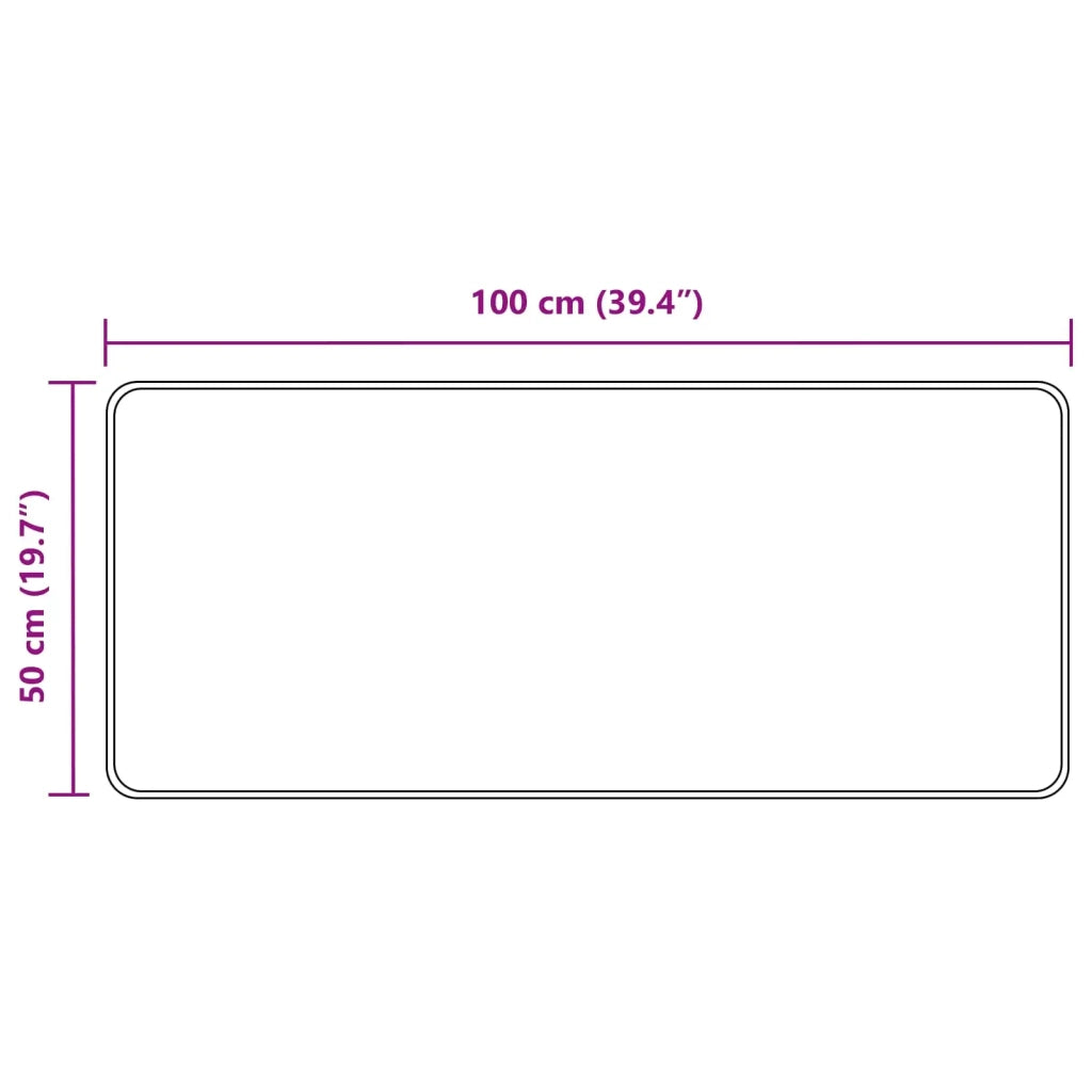 Runner Tappeto MARSA Beige 50 x 100 cm Poliestere e PVC 42023073