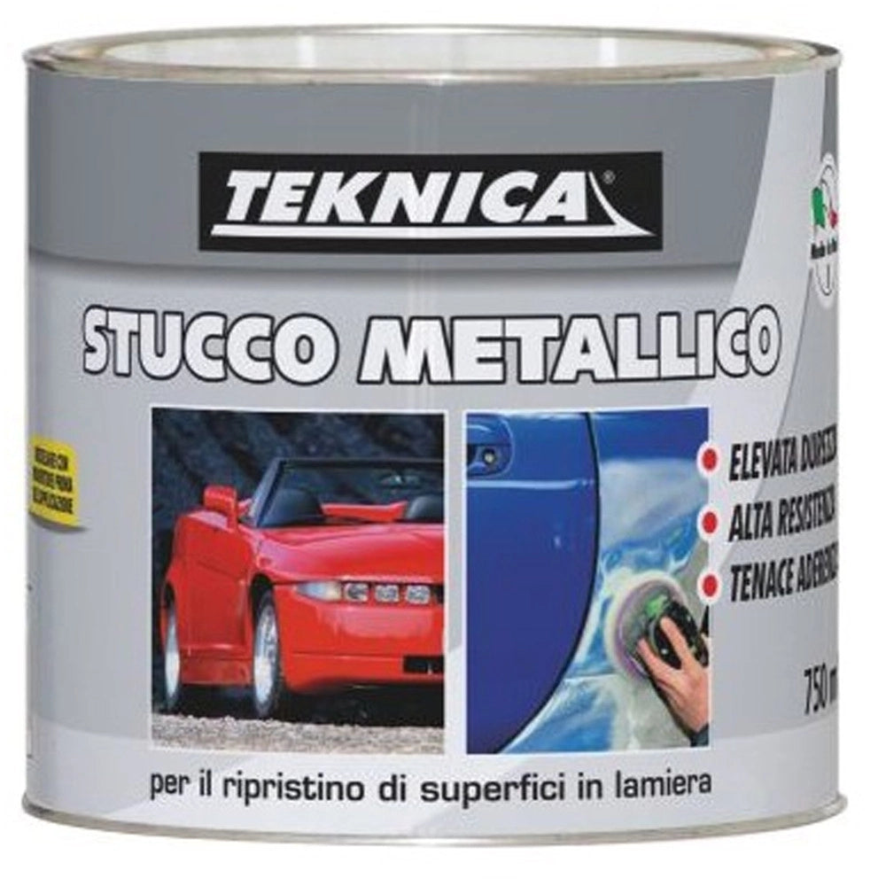 Trade Shop - Stucco Metallico Bicomponente 125ml Con Catalizzatore Riparazioni Carrozzeria -