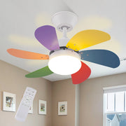 ZMH Ventilatore da soffitto con luce e telecomando Silenziatore per corridoio Camera da letto Luce a soffitto