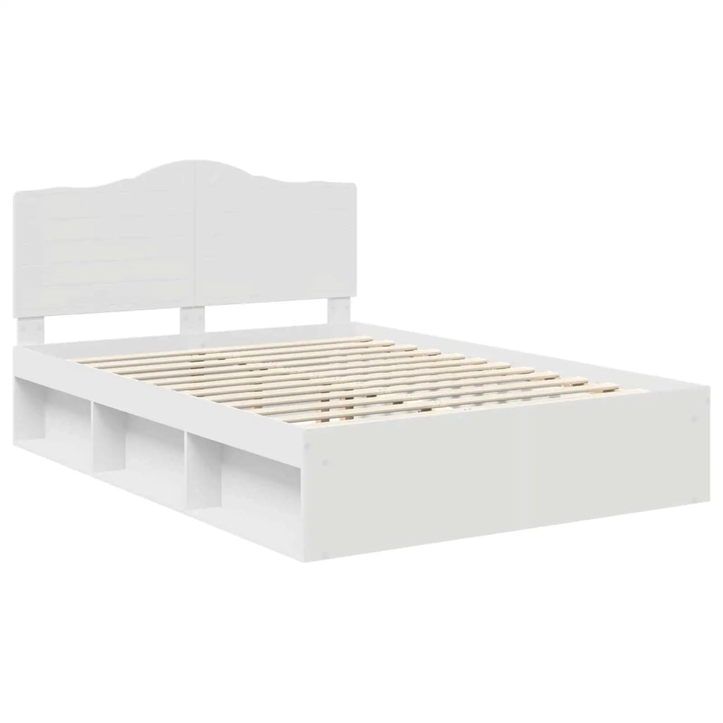 Struttura del letto Bianco 160 x 200 cm Pino massello 3413281