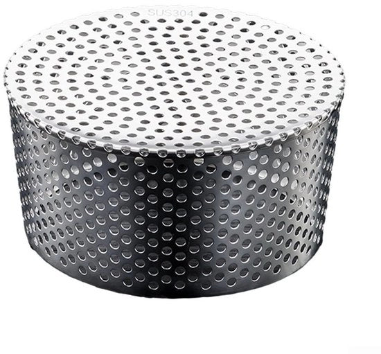 Sistema di Protezione per Fognature in Acciaio Inossidabile 304 - Schermo di Protezione per Fognature Antibloccante - Corrosione Resistente - Disegno a Tappi - Installazione Facile - Diametro Extra Grande - Filtro per Fognature