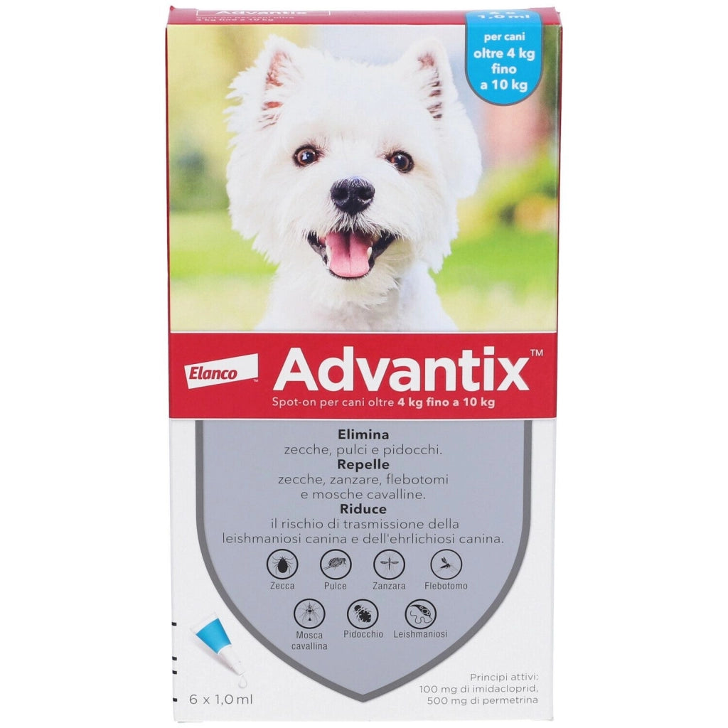 ADVANTIX SPOT ON 4 PIPETTE CANI  4-10 KG