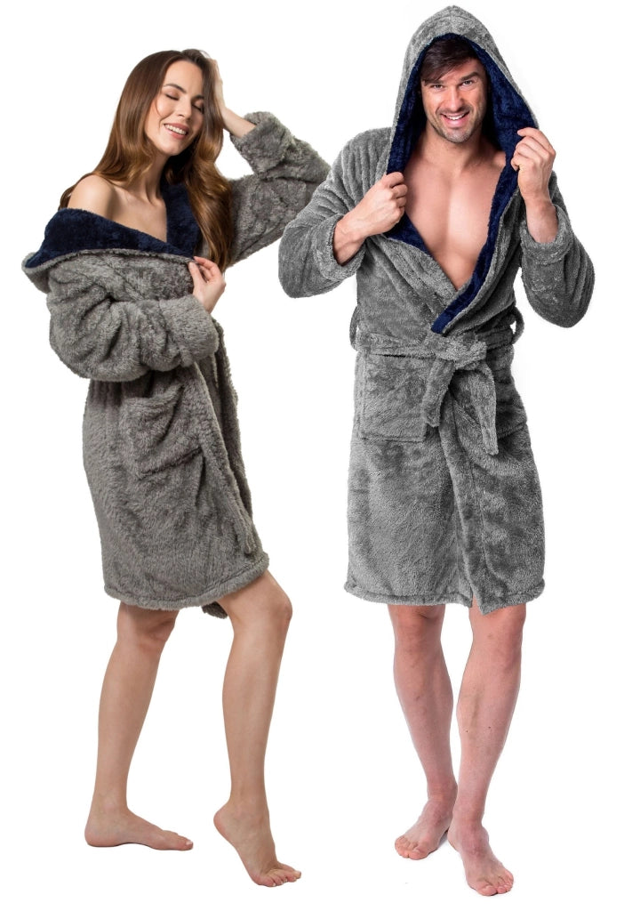 Accappatoio Jordan Grey-navy Men M