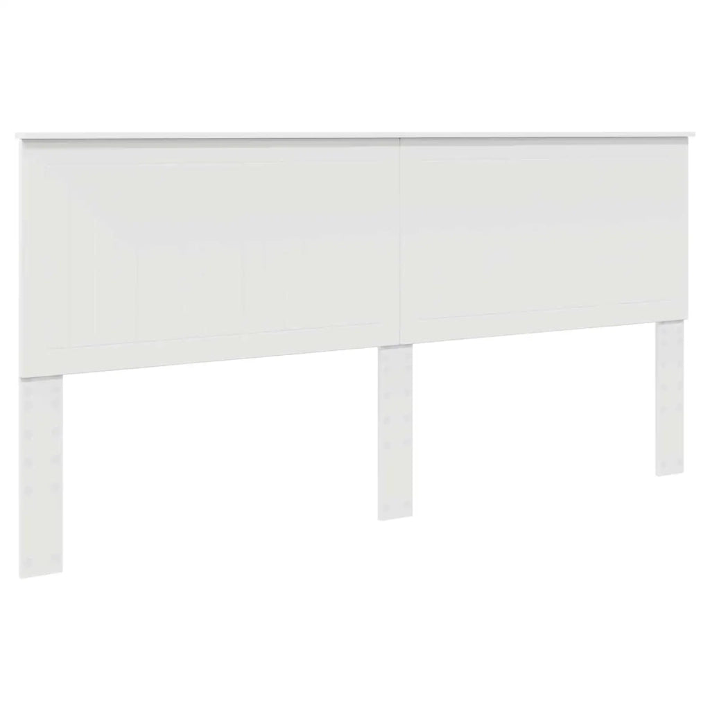 Struttura del letto-Giroletto-Rete del Letto Bianco 200 x 200 cm Pino massello 291644
