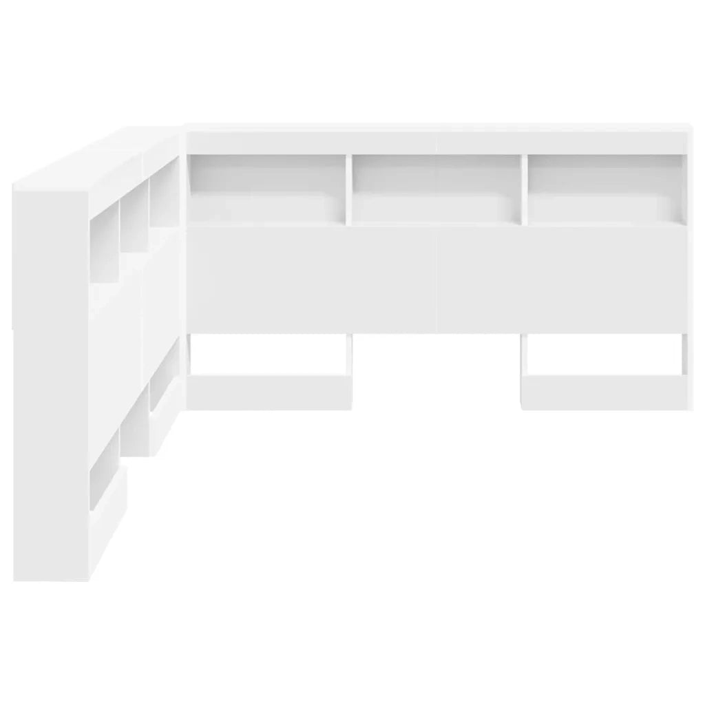 Testata contenitore Bianco 140 cm Legno multistrato 3335541