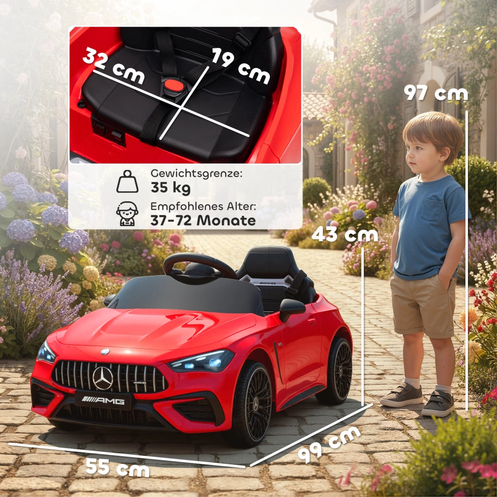 Auto Elettrica Bambini Mercedes ¨C Minimal ¨C Rosso