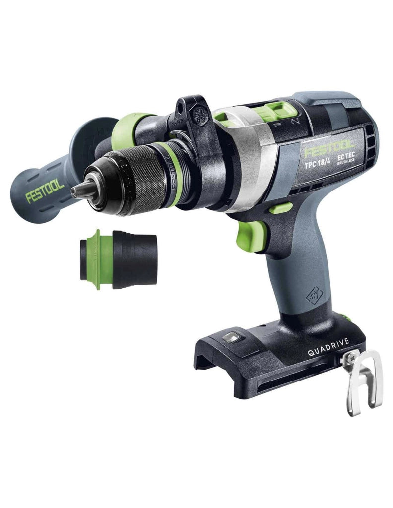 Trapano a Percussione FESTOOL QUADRIVE TPC 18/4 I-Basic (Solo corpo + Systainer SYS3 M 187)