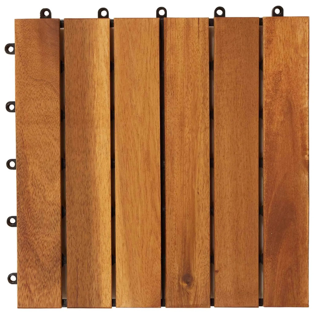 Piastrella per Decking 20 pcs Marrone 30 x 30 cm 3444687