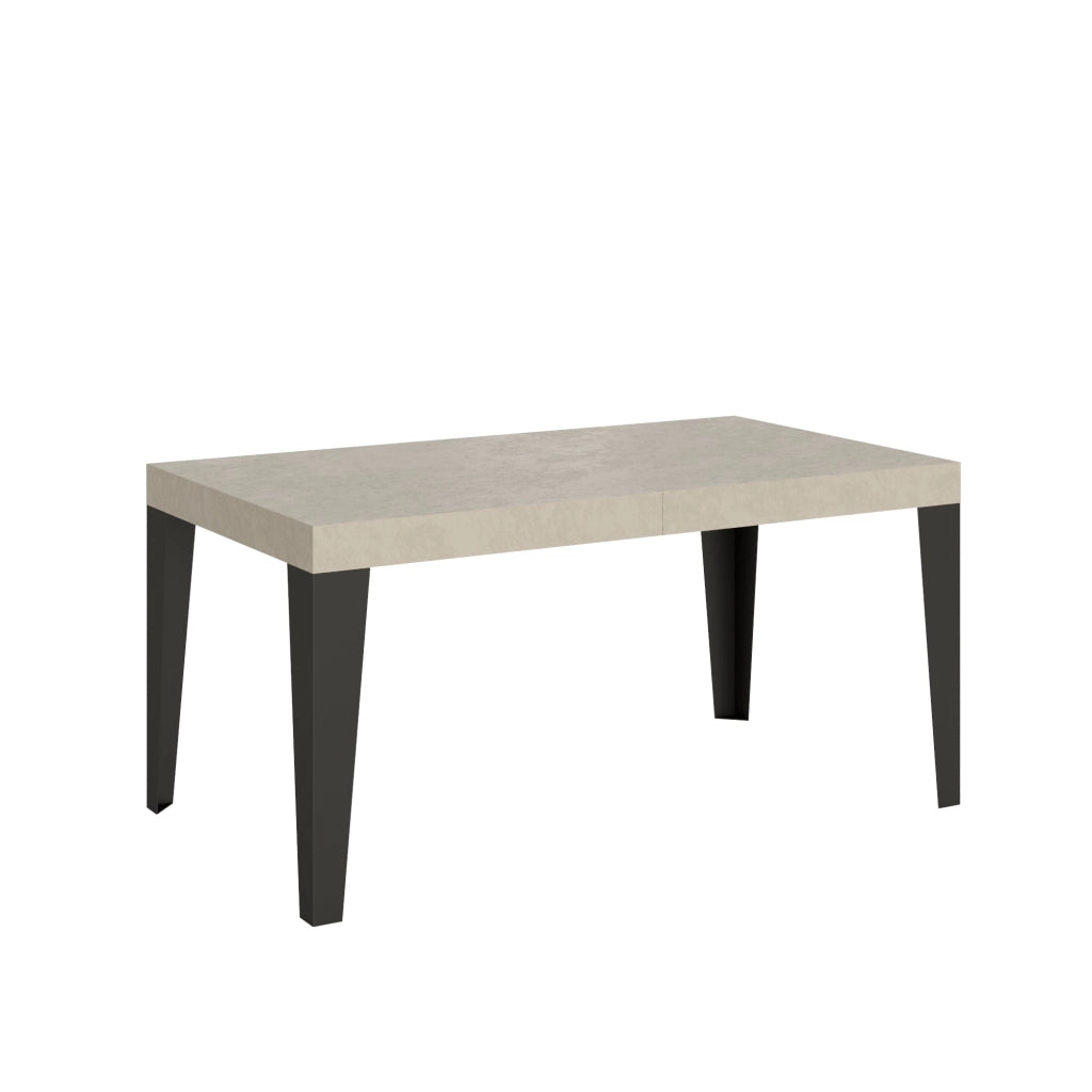 Tavolo Allungabile 160-264x90x77 cm Flame Premium Cashmere Telaio Antracite