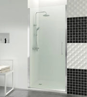 Box doccia frontale OPEN porta battente 75 cm (73,6-77,6) cromo lucido vetro frost