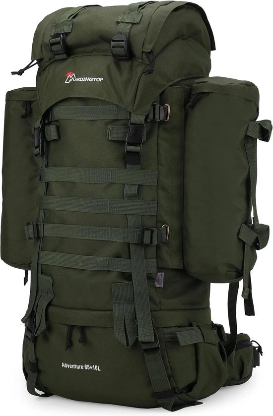 Rugzak a 65 litri con Zipper YKK