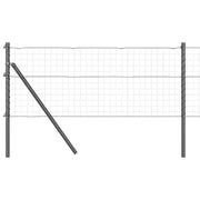 Palo della recinzione 7 pz Grigio Acciaio CFW6179537