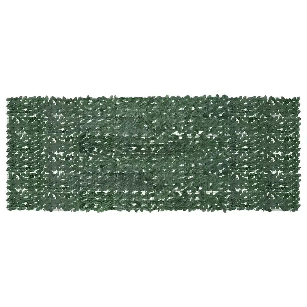 Schermo da balcone | Paravento da Balcone con Foglie Verde Scuro 400x150 cm