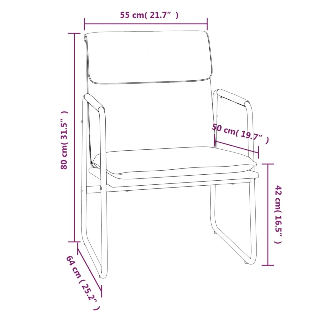 Poltrona | Sedia Lounge Verde Scuro 55x64x80 cm in Tessuto
