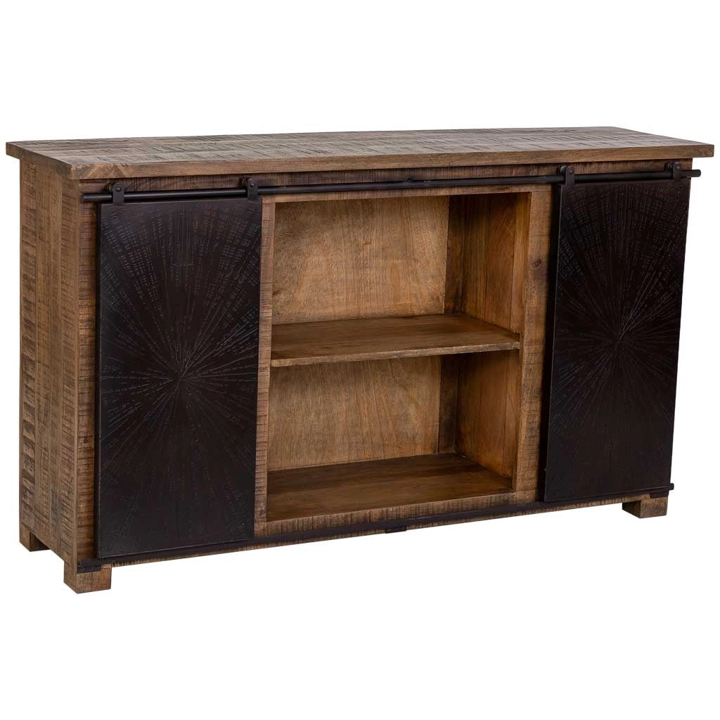 Credenza in legno marrone 160x42x92h cm