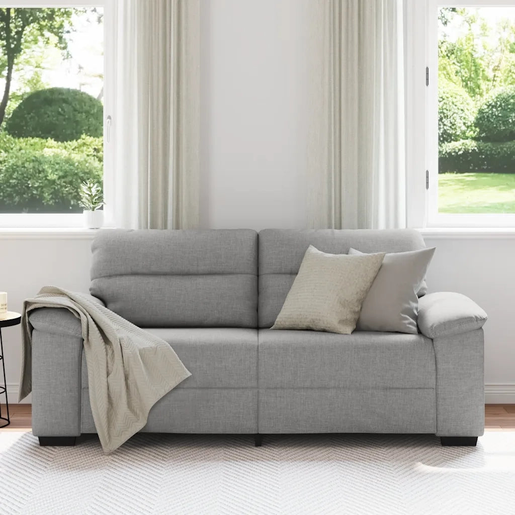Divano a 2 Posti Grigio Nuvola 180x81x84 cm in Tessuto 4105315