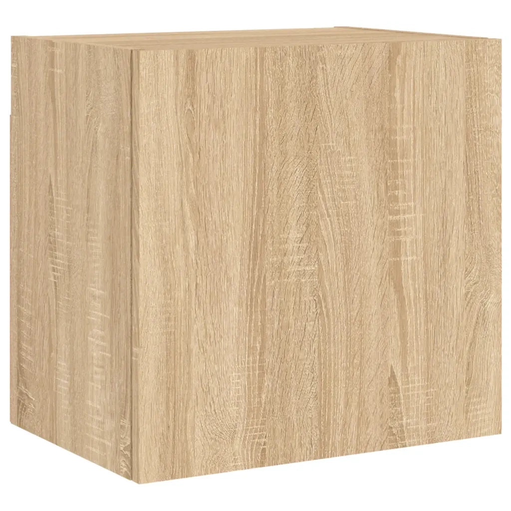 Mobili TV a Muro 4pz | Armadietto TV | Mobile Porta TV Rovere Sonoma in Legno Multistrato
