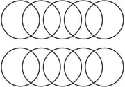 O-Ring Nitrilrubber 10St, 90mm Diametetro Esterno, 84mm Diametetro Interno, 3mm Spessore, Afdichtingsring Metrisco con 10 pezzi