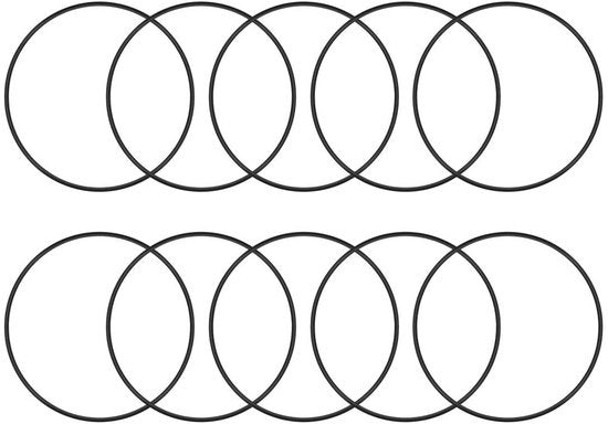 O-Ring Nitrilrubber 10St, 90mm Diametetro Esterno, 84mm Diametetro Interno, 3mm Spessore, Afdichtingsring Metrisco con 10 pezzi