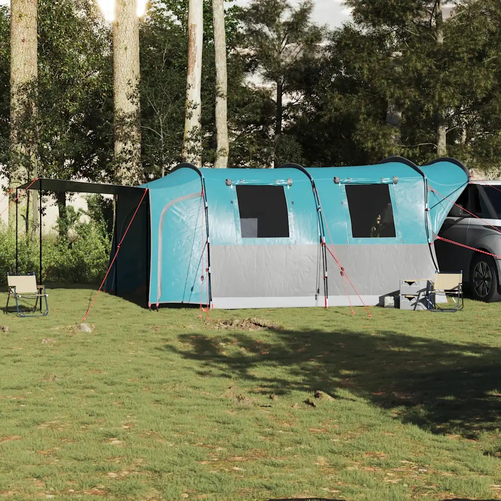 Tenda da campeggio | Tenda da campo da Auto per 4 Persone Blu Impermeabile