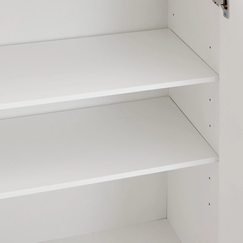 Mobile Credenza Multiuso con Ante e Ripiani ¨C MINIMAL ¨C Bianco Opaco, 160x35x100