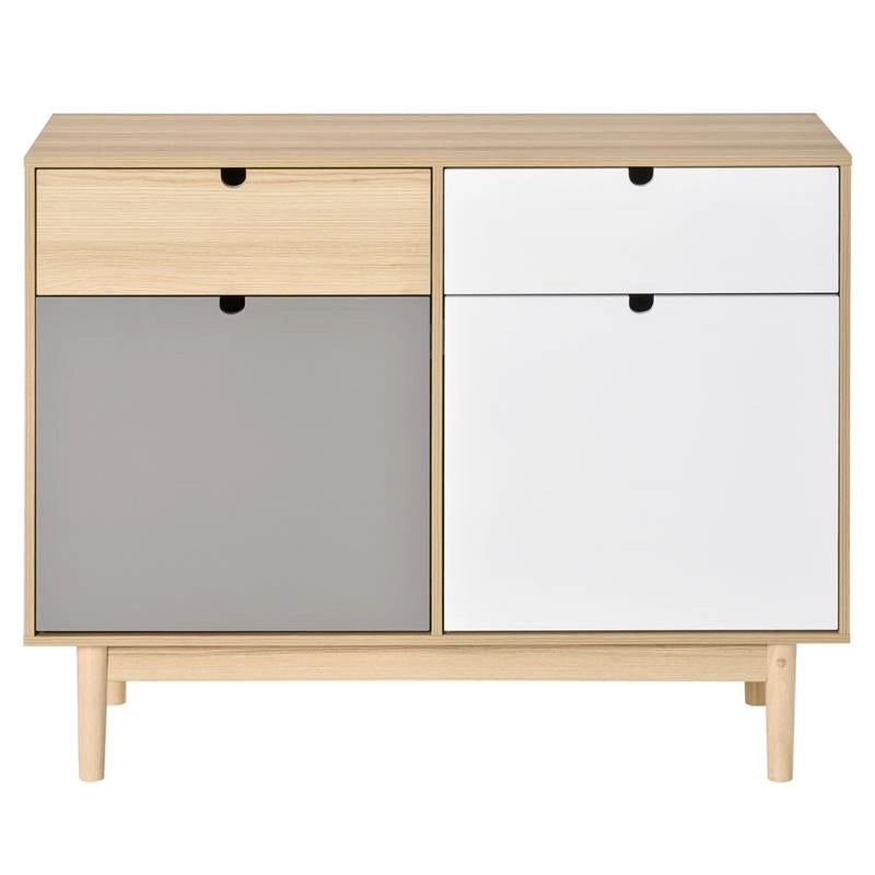 MOBILE MULTIUSO STILE NORDICO 100X40X79.5CM MULTICOLORE