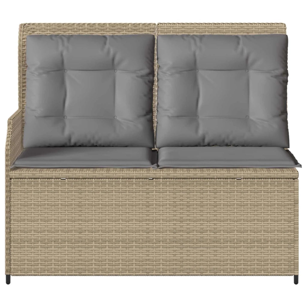 Panchina da giardino Beige polyrattan 3394452