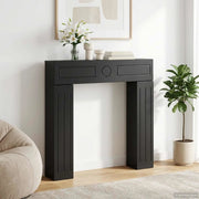 Cornice per camino Nero 102 x 18 x 100,5 cm 8006607