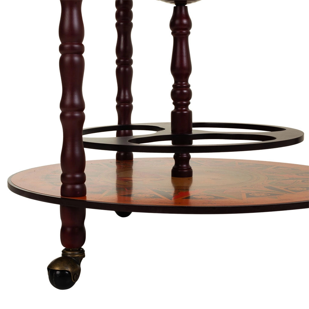 Portabottiglie globo marrone 55,5x55x,5x93,5h